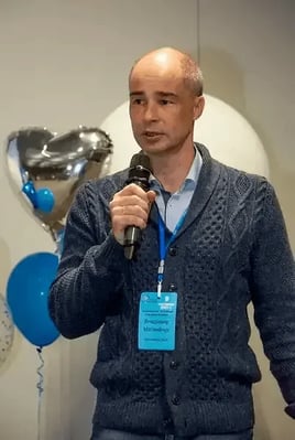 Володимир Матвійчук виступає на конференції Anti-Fraud