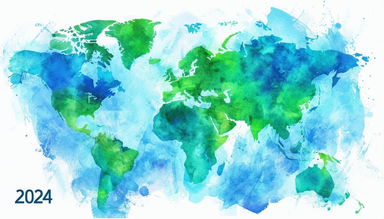 Global Advancements in Whistleblower Protections and Programs in 2024 Vector illustration, in blue and green colors on a white background in the style-1