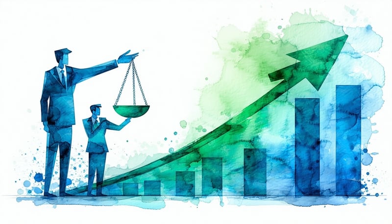 How Kuwaiti Companies Can Stay Ahead of Compliance The Role of Whistleblowing Channels Vector illustration, in blue and green colors on a white backgr