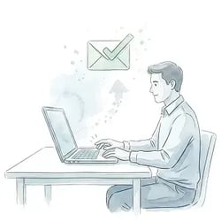 Acknowledge the report quickly and clearly