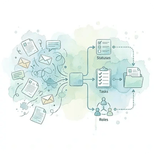 Case management systems: statuses, tasks, and audit trails