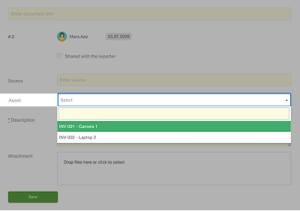 Connect assets to case materials