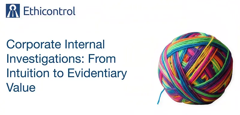Corporate Internal Investigations: From Intuition to Evidentiary Value