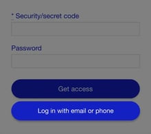 Email or phone becomes the access key
