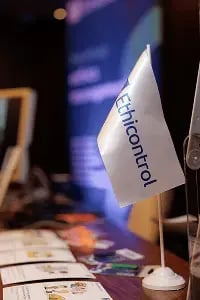 Ethicontrol flag on BUSINESS SECURITY IN THE AGE OF WAR AND AI event
