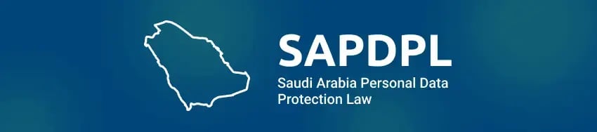 SAPDPL logo with text 'Saudi Arabia Personal Data Protection Law' in blue and green colors