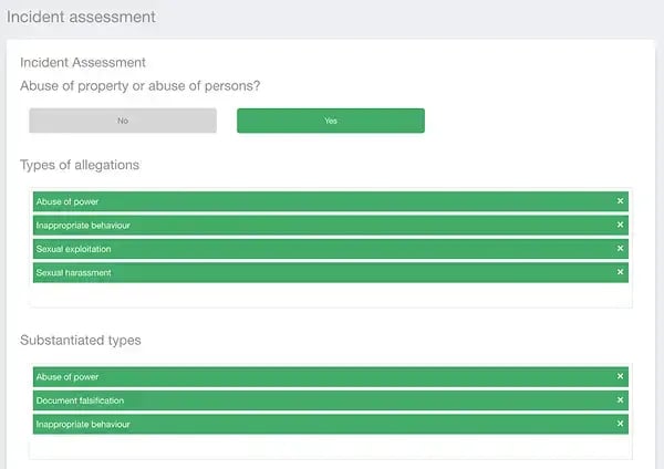 From registration data to a living incident record