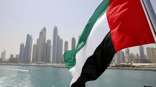 UAE flag landscape 