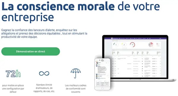 Solution logicielle d'alerte professionnelle Ethicontrol