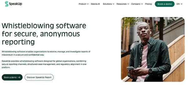 SpeakUp Website Screenshot