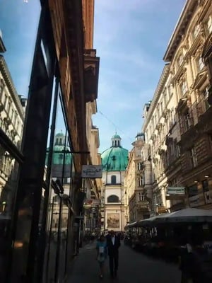 A small old street in Vienna